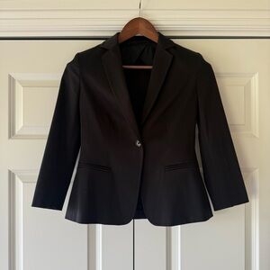 Max Mara Single-Button Tailored Blazer | Black | IT 36 (US 4)